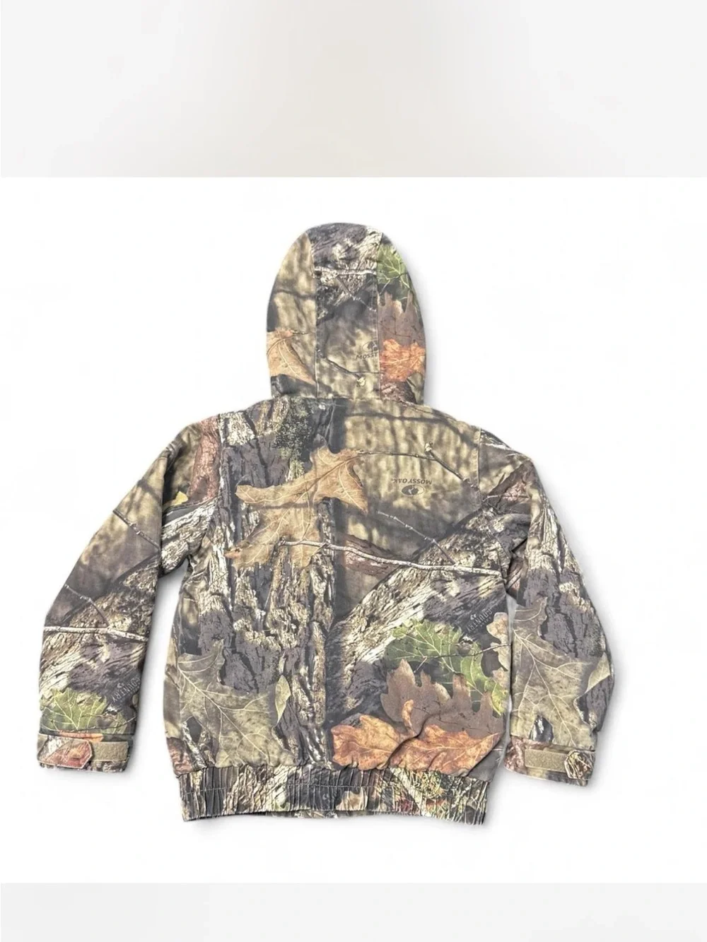 Mossy Oak Camouflage Zip Hoodie in Green and Brown